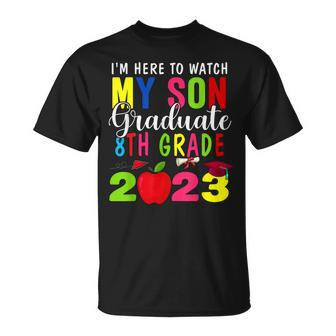 My Son Graduated 8Th Grade Class Of 2023 Graduation Unisex T-Shirt - Seseable
