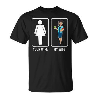 My Wife Teacher Husband Of A Teacher Proud Teachers Husband  Gift For Mens Gift For Women Unisex T-Shirt