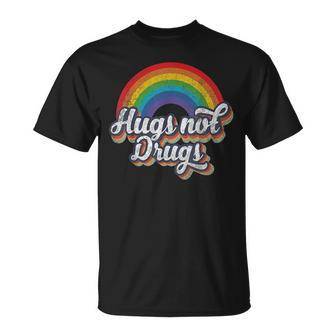 Narcotics Anonymous Hugs Not Drugs Aa Na Sobriety Unisex T-Shirt | Mazezy