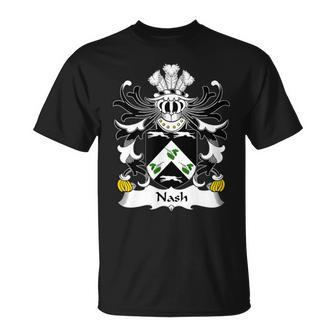 Nash Coat Of Arms Family Crest T-Shirt | Mazezy