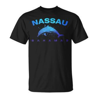Nassau Bahamas Dolphin Beach Lover Vintage Vacation Souvenir T-Shirt | Mazezy
