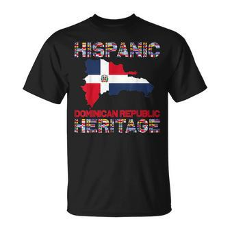 National Hispanic Heritage Month Dominican Republic Flag T-Shirt - Seseable