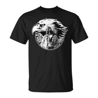 Native American Chief Eagle Native American Lovers T-Shirt | Mazezy