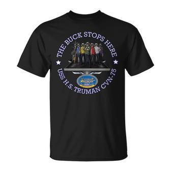 Navy Uss Harry S Truman Cvn75 Flight Deck Emblem T-shirt - Thegiftio UK