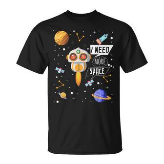 I Need More Space Universe Mechanical Computer Program Robot T-shirt - Thegiftio UK