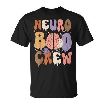 Neuro Boo Crew Halloween Neuro Nurse Neurology Nurse Ghost T-Shirt - Thegiftio UK