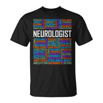Neurologist Words Lover Graduate Student Neurology T-Shirt | Mazezy