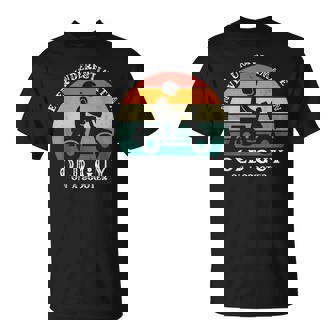 Never Underestimate An Old Guy On A Scooter Funny Father Unisex T-Shirt - Seseable