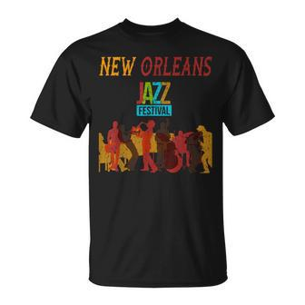 New Orleans Festival Of Jazz Music Louisiana Jazz T-Shirt | Mazezy UK
