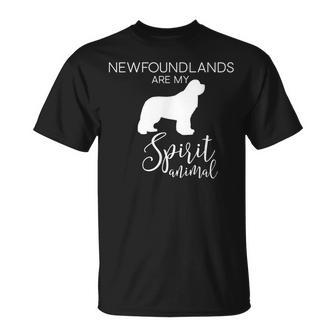 Newfoundland Landseer Dog Spirit Animal J000308 T-Shirt | Mazezy