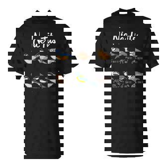 Nice Tits Funny Bird & Birdwatching Gift Unisex T-Shirt | Mazezy