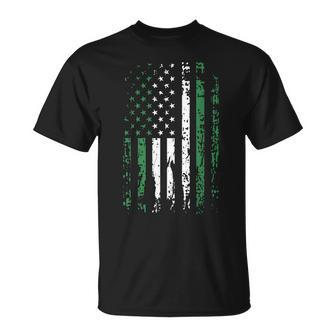 Nigeria Nigerian Flag American Flag Usa Nigeria Pride Unisex T-Shirt | Mazezy DE