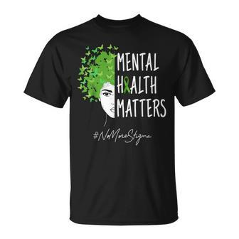 No More Stigma Mental Mental Awareness Month Na Aa Recovery T-shirt - Thegiftio UK
