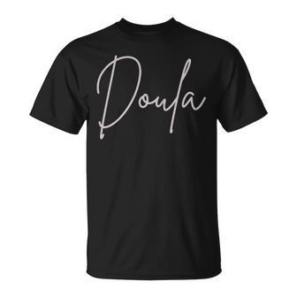 Novelty Doula Pocket Life Doula Gifts Birth Workers Unisex T-Shirt - Seseable