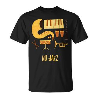 Nu Jazz Vintage Jazz Music T-Shirt | Mazezy
