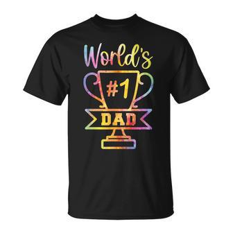Number 1 Dad Fathers Day Funny Gifts For Dad Unisex T-Shirt - Seseable