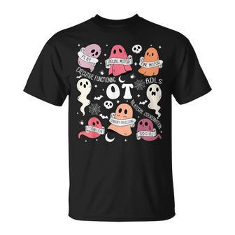 Occupational Therapy Ot Ota Halloween Spooky Cute Ghosts T-Shirt - Monsterry UK
