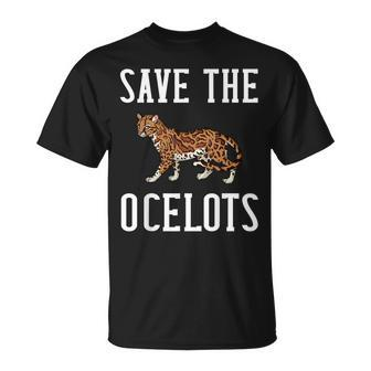 Ocelot Animal Cute Wild Cat T-Shirt | Mazezy