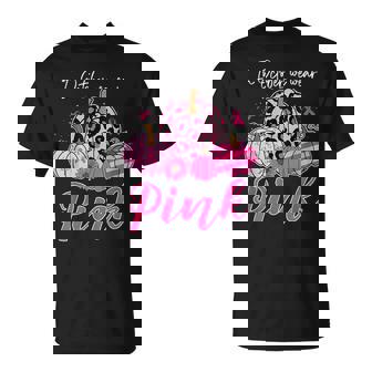 In October We Wear Pink Pumpkin Breast Cancer Awareness T-Shirt - Thegiftio UK