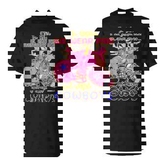 In October We Wear Pink And Watch Cowboys Breast Cancer T-Shirt | Seseable CA