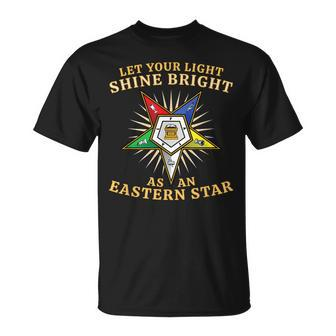 Oes Shine Bright Order Of The Eastern Star Unisex T-Shirt - Seseable