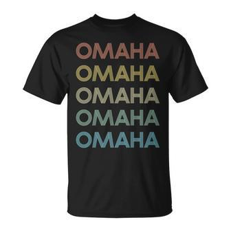 Omaha Nebraska Pride Vintage State Ne Retro 70S Unisex T-Shirt | Mazezy