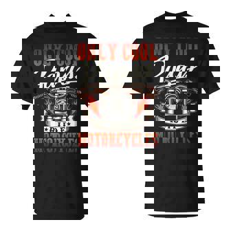 Only Cool Papas Ride Motorcycles Unisex T-Shirt - Seseable