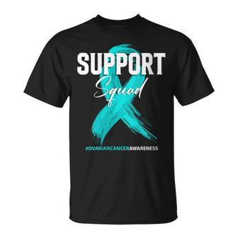 Ovarian Cancer Support Squad Ovarian Cancer Awareness T-Shirt - Seseable