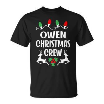 Owen Name Gift Christmas Crew Owen Unisex T-Shirt - Seseable