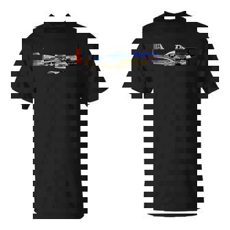 P-51 Mustang Wwii Fighter Plane Us Military Aviation History T-Shirt | Mazezy