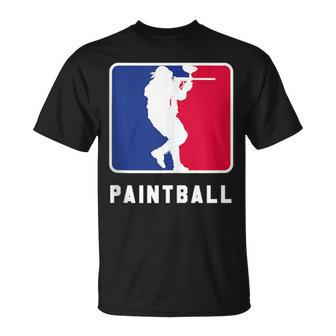 Paintball Paintball Player Paintballer Capture The Flag T-Shirt | Mazezy