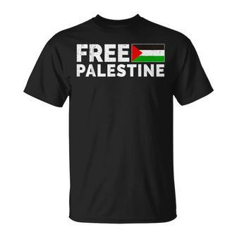 Palestine Flag Free Gaza T-Shirt - Monsterry CA