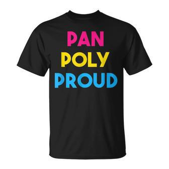 Pan Poly Proud Pansexual Pride Unisex T-Shirt | Mazezy CA