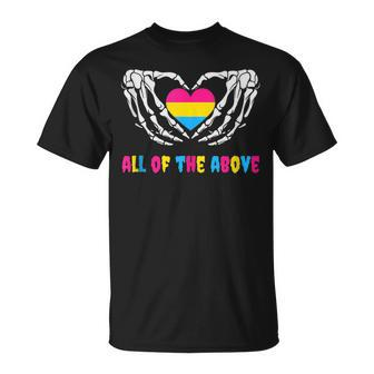 Pan Pride Pansexual Lgbtq Goth Emo Gothic Gay Pride Lgbt Unisex T-Shirt | Mazezy