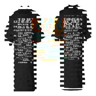 Hispanic Heritage Month 2023 National Latino Countries Flag T-Shirt - Seseable