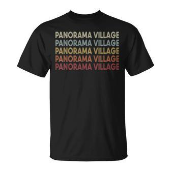 Panorama-Village Texas Panorama-Village Tx Retro Vintage T-Shirt | Mazezy