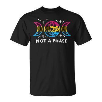 Pansexual Pride Funny Not A Phase Lunar Moon Omnisexual Lgbt Unisex T-Shirt | Mazezy