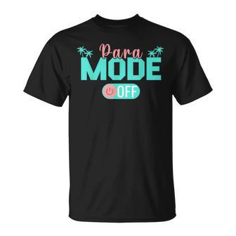 Paraprofessional Para Off Duty Sunglasses Para Mode Off Men Unisex T-Shirt | Mazezy CA