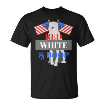 Patriotic Pup Usa Pride Red White & Boop Unisex T-Shirt | Mazezy