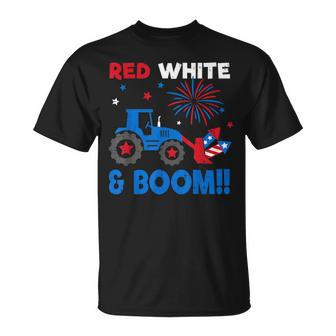 Patriotic Tractor Farm 4Th Of July Boy Kids Toddlers Unisex T-Shirt | Mazezy