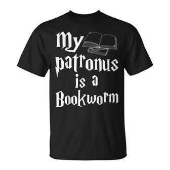 My Patronus Is Bookworm Librarian Book Lover Reader T-Shirt | Mazezy