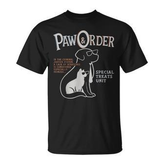Paw And Order Special Feline Unit Pets Training Dog Cat T-Shirt - Seseable