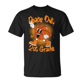 Peace Out 2Nd Second Grade Graduation Last Day Of School Kid Unisex T-Shirt | Mazezy