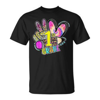 Peace Out First Grade Last Day Of School Kids End Of School Unisex T-Shirt | Mazezy