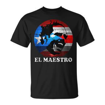 Pedro Albizu Campos Puerto Rico Flag Sun El Maestro Resiste T-Shirt | Mazezy