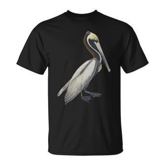 Pelican Vintage Bird Graphic Brown Pelican T-Shirt | Mazezy AU