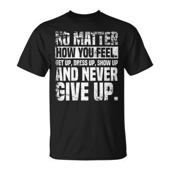 Perseverance Motivational Quote Inspiration On Back T-Shirt - Monsterry DE