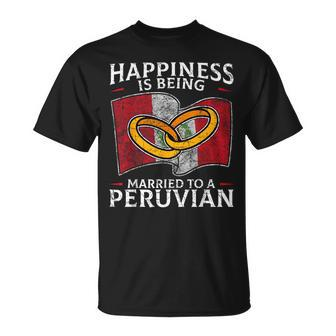Peruvian Wedding Republic Of Peru Married Heritage T-Shirt | Mazezy DE