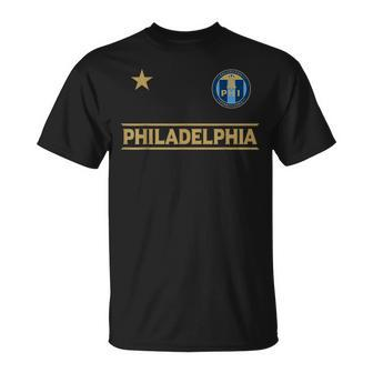 Philadelphia City Star Bell Badge er T-Shirt | Mazezy