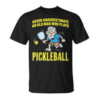 Pickleball Dad Top Old Man Grandpa Pickleball T-shirt - Thegiftio UK